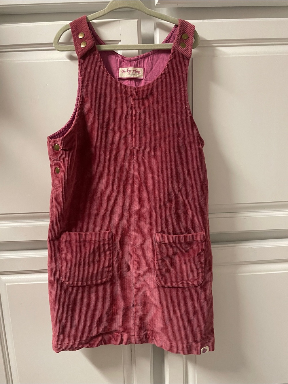 Cheeky plum Corduroy Pinafore Overalls girls 10Y jumper